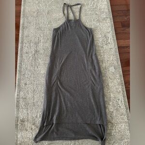 Free People Beach Gray Sleeveless Spaghetti Strap Cotton Dress Size XS